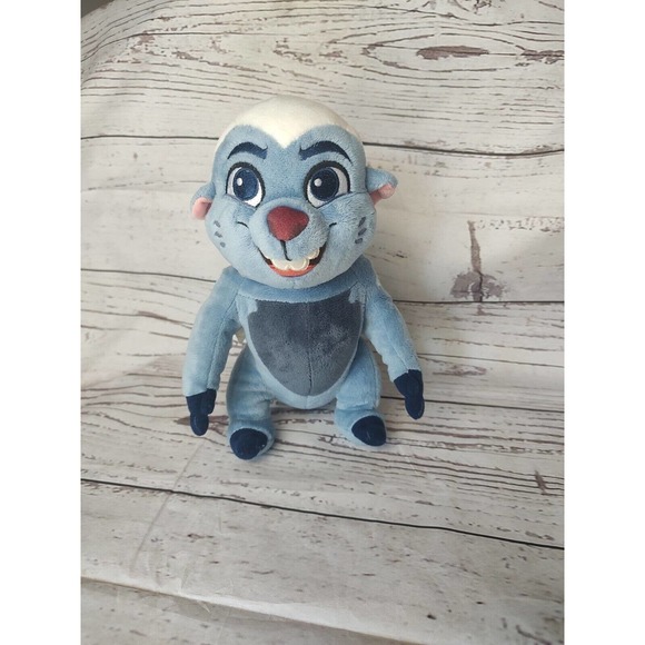 Disney Store Bunga Lion King Guard Stuffed Plush Toy Blue Honey Badger 10" EUC - Picture 1 of 8